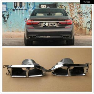 BMW 7シリーズ M スポーツ G11 G12 2016-2019 リアマフラー パイプ 先端/ブラックエア アウトレット ベント排気テールテール パイプ