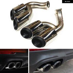 ポルシェ GTS スタイル テールマフラーマフラーヒント カイエン V6 2015-2017 リアベント排気エア アウトレット テール パイプ キッ