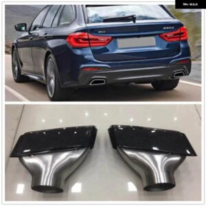 BMW 5シリーズ G30 G38 520I 530I 540I 2019 スタイルカーボン排気先端マフラー パイプ リアベント アウトレット テール パイプ