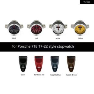 ポルシェ 718 計器ストップウォッチ クロック時計 ダッシュボード カバー ボードベル カスタム 部品 アップグレード 時計用