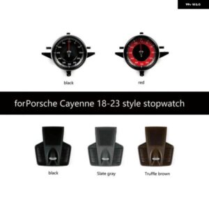 ポルシェ カイエン 2011-2017 2018-2023 計器ブロックホイール時計時計カバー プレートストップウォッチ時計時計