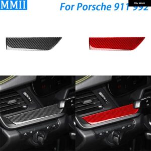ポルシェ 911 992 2019-2024 カーボンドライバー ダッシュボード パネル カバー 装飾 車室内 装飾 アクセサリー ステッカー