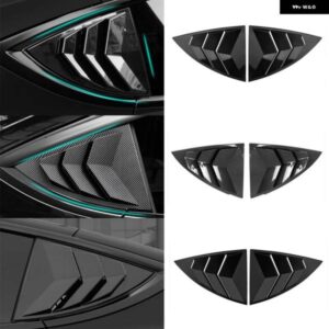 テスラ 1ペア ABS リア車窓シャッターカバー モデルY サイドベント トリム トライアングル アクセサリー