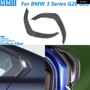 BMW 3シリーズ G20 G28 325LI 330D 335 2019-2022 カーボンリアウィンドウ パネル トリム カバー カーアクセサリー 装飾 ステッカー
