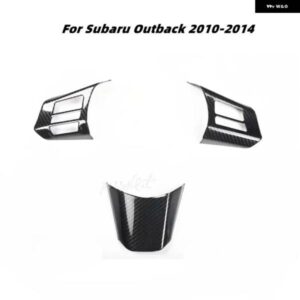 スバル アウトバック 2010 2012 2013 2014 車室内 装飾 アクセサリー ABS ステアリングホイール パネル カーボン スタイ