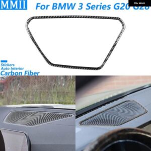BMW 3 4シリーズ G20 G28 325LI 330D 335 M4 2019-2022 カーボン ダッシュボード エアベント アウトレット トリム カバー カーアクセサリー ステッカー