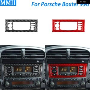 ポルシェ ボクスター 996 1998-2004 カーボンセンター コンソール 空調 AC パネル カバー カー インテリア アクセサリー ステッカ