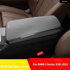BMW 3シリーズ 320I 2020-2022 アクセサリー アームレスト ボックス 装飾 ステッカー カバー カーボン スタイル インテリア ABS