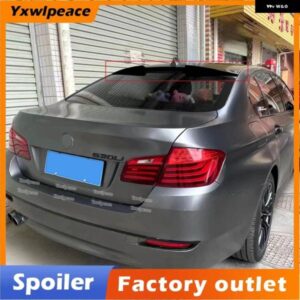 BMW V スタイル ABS 黒リアウィンドウルーフ スポイラー カーアクセサリー 5シリーズ F10 528I 535I 550I 2011 12 13 14 15 16 2017