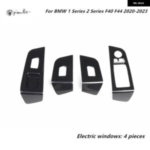 BMW 1シリーズ 2シリーズ F40 F44 2020-2023 ABS カーボン スタイル 自動ガラスリフト フレーム 装飾 カバー インテリア アクセサリー