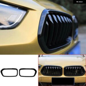 BMW 2個 フロントバンパー グリル フレーム カバー トリム F39 X2 2018-21 51712455246 51712455247 カーアクセサリー