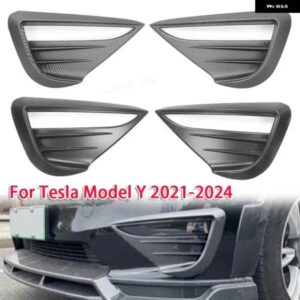 テスラ フロントバンパー フォグランプ 装飾 フレーム カバー モデルY 2021-2024