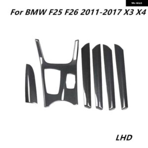 BMW カーアクセサリー F25 F26 2011-2017 X3 X4 飾る WINDOWS コントロール ギア パネル インテリア カーボン トリム ABS ステッカー