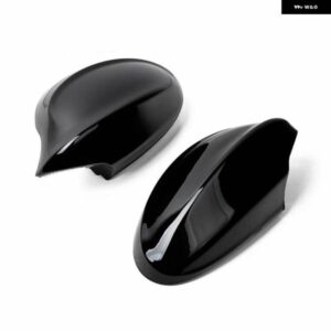 BMW 2個 グロスブラックサイド ミラー カバー キャップ E90 2006-2008 318I 320I 323I 325I 328I 51167135097 + 51167135098