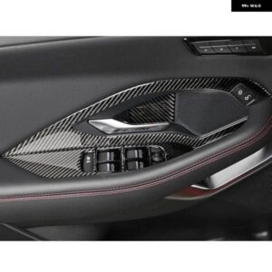 ジャガー E ペース EPACE 2018 2019 2020 ドア アームレスト 窓ガラスリフトスイッチ パネル カバー ドアボウルカバー トリ