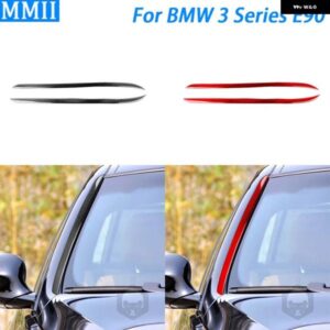 BMW 3シリーズ E90 M3 2005-2012 カーボン フロントガラス サイド パネル カバー 装飾 装飾 アクセサリー ステッカー