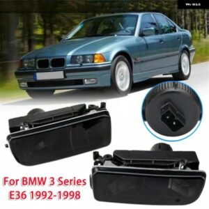 BMW 1ペア フロントバンパー フォグランプ 3シリーズ E36 1992-1998 イエロー/スモーク/ホワイトシェル