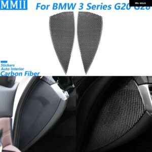 BMW 3 4シリーズ G20 G28 325LI 330D 335 M4 2019-2022 カーボン ダッシュボード サイドフロントスロット トリム カバー カーアクセサリー ステッカー
