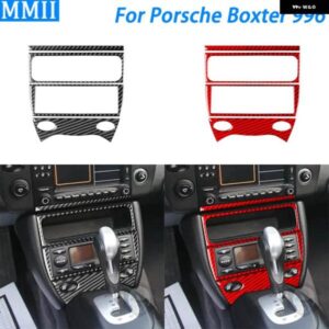 ポルシェ ボクスター 996 1998-2004 カーボンセンター コンソール ラジオ CD パネル 装飾 カバー カー インテリア アクセサリー