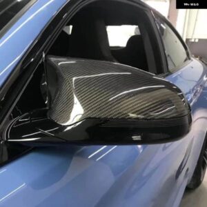 BMW 2個 リアビューサイド ミラー カバー キャップカーボン/ 黒 F80 M3 F82 M4 2015-2020 サイド ウイング バック ミラー ケース