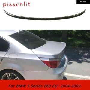 BMW カーボンリアバンパー リップ トランク スポイラー M5 スタイル ウイング パーツグロスブラック 5シリーズ E60 E61 2004-2009 アクセサリー