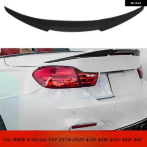 BMW M4 スタイル カーボン リアルーフ スポイラー トランク リップ ウィング F33 コンバーチブル 4シリーズ 420I 428I 435I F83 M4 2014 2015 2016-UP
