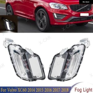ボルボ XC60 2014-18 フロントバンパー LED DRL デイタイム ランニングランプ フォグライト 31364330 31364331