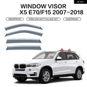 BMW X5 1999-2022 E53 E70 F15 G05 ウィンドウバイザー アクセサリー ディフレクター ウィンドウレインバイザー バイザー 太陽雨スモーク窓風