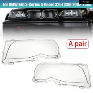 BMW 2個 ライト ヘッドライト レンズ カバー ヘッドランプ E46 318I 320I 325I 325XI 330I 330XI 2002-2005 シェルカバー キット