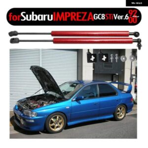 スバル 1992-2000 インプレッサ GC8 STI VER.6 フロントフード ボンネット ガスストラットカーボン スプリング ダンパー