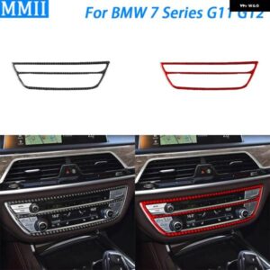 BMW 7シリーズ G11 G12 2015-2022 カーボンセンター コンソール マルチメディア フレーム パネル カバー カー インテリア アクセサリー ステッカー