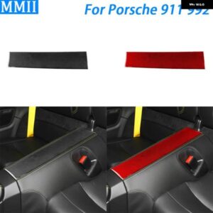 ポルシェ 911 992 2019-2024 カーボンリア中央 アームレスト パネル カバー トリム 車室内 装飾 アクセサリー ステッカー