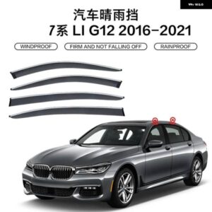 BMW 7シリーズ 740LI F02 G12 ウィンドウバイザー アクセサリーブライトストリップウィンド ディフレクター バイザー レインガードドアバイザー ベント