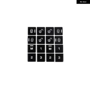 ランドローバー レンジヴォーグ L405 2013-2017 カーシート メモリボタン パッチカバー ステッカー カー合金 - black