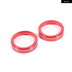 ランドローバー 合金リアエアコン空調ボリュームノブ スイッチ ボタン トリムリング レンジローバースポーツヴォーグ L460 2023 - Style A