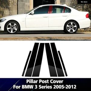 BMW ウィンドウ ピラー ポストトリム ステッカー 3シリーズ E46 4 ドア 1998-2005 E90 2005-2012 F30 セダン 2012-2018 G20 G21 2019-2023 - For E90 2005-2012