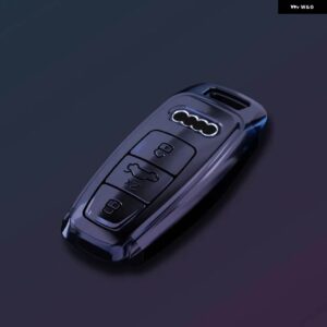 アウディ リモートキーケースカバー シェル A3 A4 A6 A7 A8 B9 C8 D5 4 18K S8 Q7 Q8 SQ8 E-TRON 2018-21 - black shell