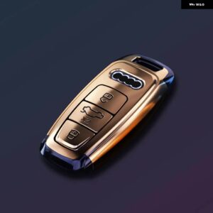 アウディ リモートキーケースカバー シェル A3 A4 A6 A7 A8 B9 C8 D5 4 18K S8 Q7 Q8 SQ8 E-TRON 2018-21 - gold shell