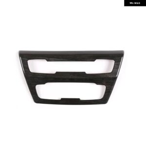 BMW X1 F48 X2 F47 2016-21 ABS カーコンソール エアコン音量ボタン CD パネル 装飾 フレームカバー インテリア - Black Wood Grain