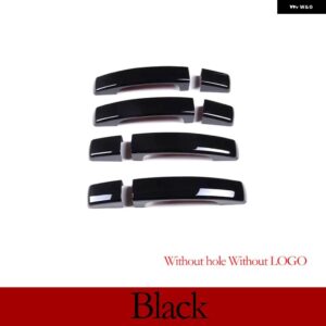 ランドローバー 8個 ドアハンドル 装飾 カバー トリム ディスカバリー 4 LR4 RR スポーツフリーランダー 2 外装 - Black Without hole
