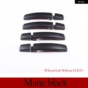ランドローバー 8個 ドアハンドル 装飾 カバー トリム ディスカバリー 4 LR4 RR スポーツフリーランダー 2 外装 - Matt Without hole
