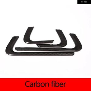 ランドローバー 4個 ABS カーボン/ブラック車内側ドア 装飾 ストリップトリム レンジローバースポーツ 2014-2019 カー - carbon fiber