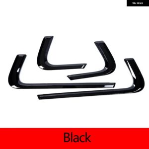 ランドローバー 4個 ABS カーボン/ブラック車内側ドア 装飾 ストリップトリム レンジローバースポーツ 2014-2019 カー - black