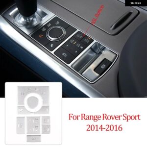 ランドローバー レンジローバースポーツ 2014-2022 合金モールドモードボタン ステッカー 装飾 - Style A Silver