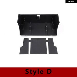 ランドローバー 黒 ABS ディフェンダー 110 2020-2024 カースタイリング ABS 黒中央収納ボックス 電話ボックス カー - D-style