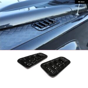 ランドローバー ディフェンダー 2004-19 フロント エンジン フード換気カバー 吸気スクープエア アウトレット 雪カバー カー - Style A
