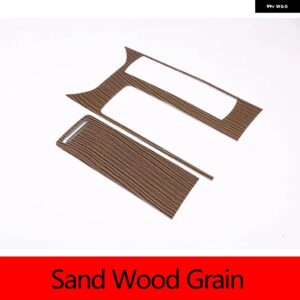 ランドローバー レンジローバースポーツ 2014-2017 ABS カーボンカーセンターコントロールパネルカバー 装飾 ステッカー カー - Sands wood grain