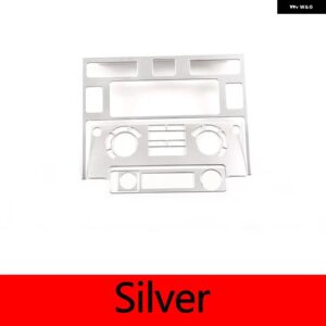 ランドローバー 合金 ディフェンダー 110 2008-18 コンソール 空調制御パネル 装飾 ステッカー カー - Silver