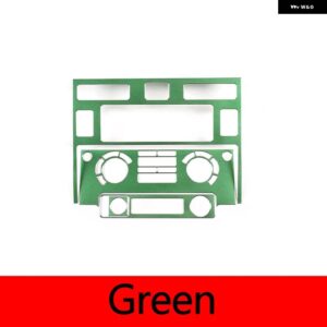 ランドローバー 合金 ディフェンダー 110 2008-18 コンソール 空調制御パネル 装飾 ステッカー カー - Green