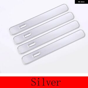 ランドローバー レンジローバー VELAR 2017 2018 ABS クローム/カーボン外装 ドアハンドル トリムカー - Silver